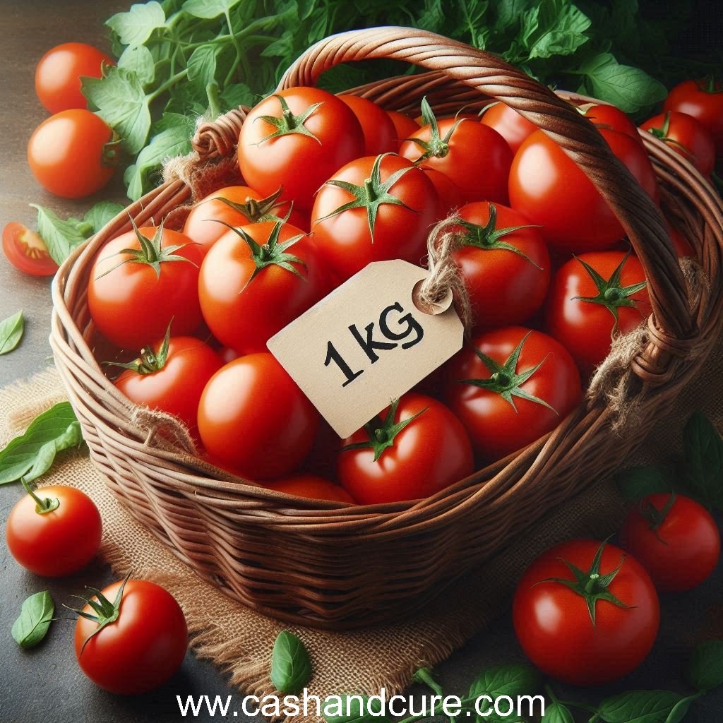 What is found in 1 kg of tomatoes