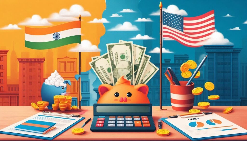 What is the difference in taxes between India and America