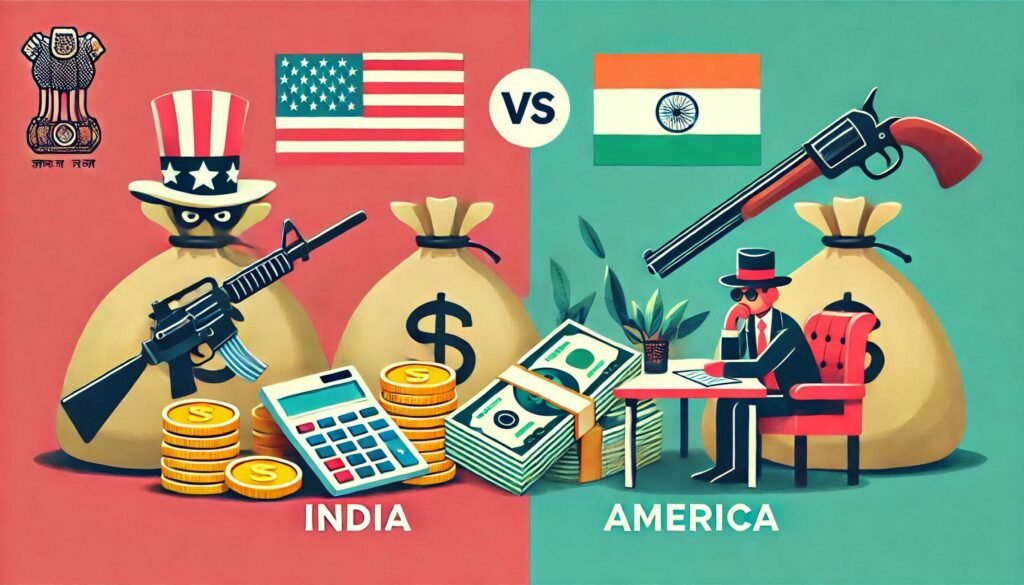 What is the difference in taxes between India and America