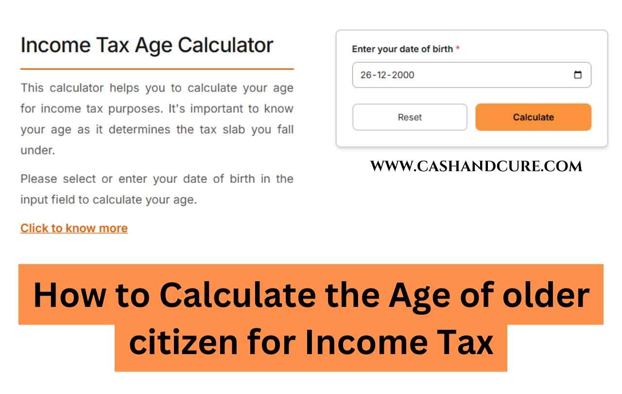 How to Calculate the Age of older citizen for Income Tax