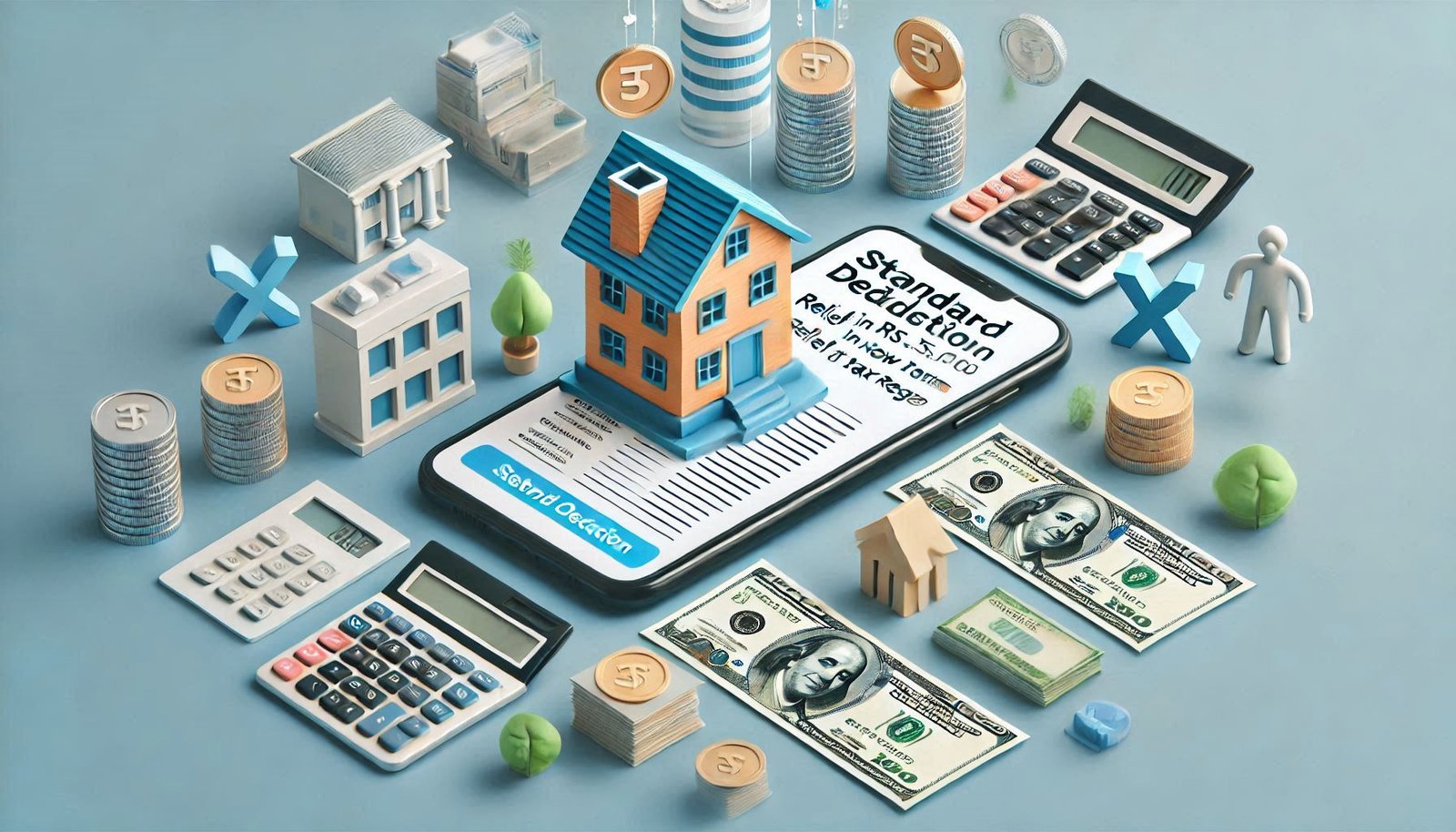 Standard Deduction Increased to Rs. 75,000 Relief in New & Old Tax Regime